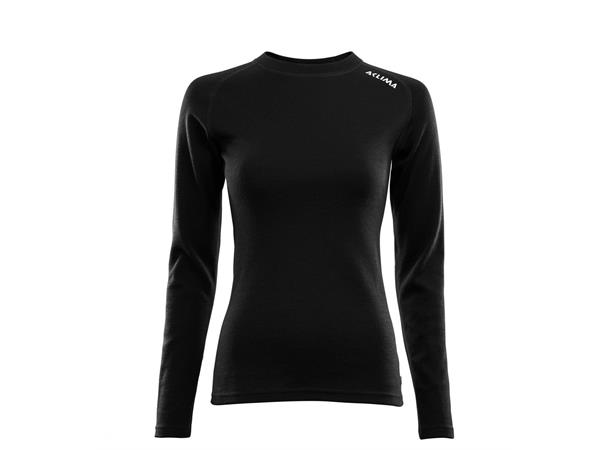 Aclima Warmwool Crewneck Dame M Jet Black