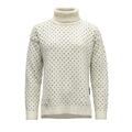 Devold S&#248;risen Wool High Neck Dame XS Offwhite/Ink