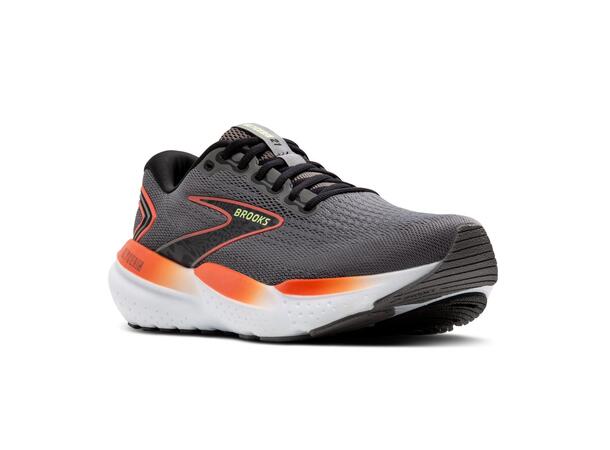 Brooks Glycerin 21 44 Gray/Mandarin Red/Green