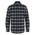 Fjellreven &#214;Vik Heavy Flannel Shirt XXL Dark Navy-Buckwheat Brown