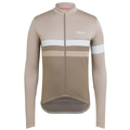 Rapha Men&#39;s Brevet Long Sleeve Jersey Stone/Dark Beige